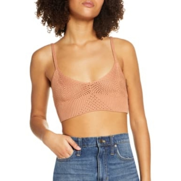 Free People crochet cropped top bralette - Picture 2 of 9